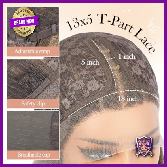 18 Inch Human Hair Blend Lace Front Wig Glueless Everyday Wear main image 7